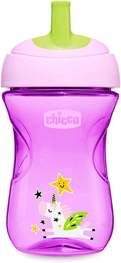 Chicco Ундааны сав соруултай зурагтай ягаан 12m+ advance cup