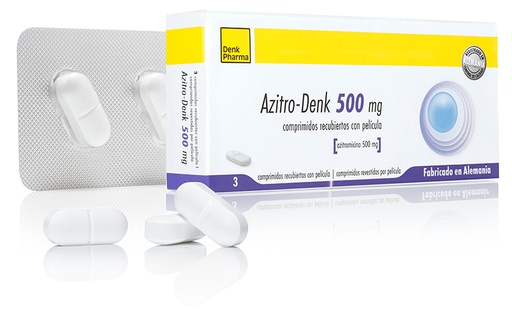 Азитро-денк 500мг №3 бүрхүүлтэй шахмал Denk Pharma