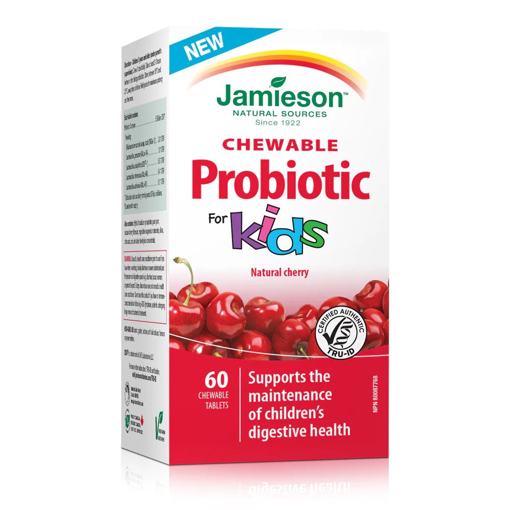 Jamieson зажилдаг пробиотик PROBIOTIC | KIDS | CHEWABLE №60