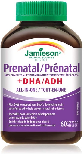Jamieson 100% COMPLETE MULTIVITAMIN WITH DHA | PRENATAL №60