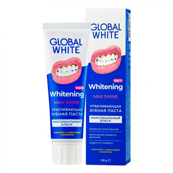 Global White Шүдний ОО цайруулах 100г /Max shine/