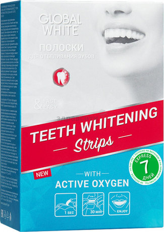 Global White Шүд цайруулах наалт №7 /Whitening strips/